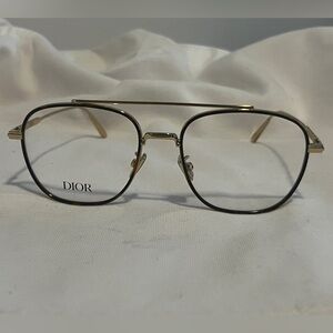 Brand New Dior CD DiamondO R2U F200 Eyeglasses  Gold 54-145 Italy